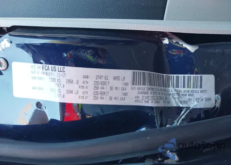 2018 Chrysler Pacifica Touring z USA, uszkodzony, nr VIN 2C4RC1DG1JR130016